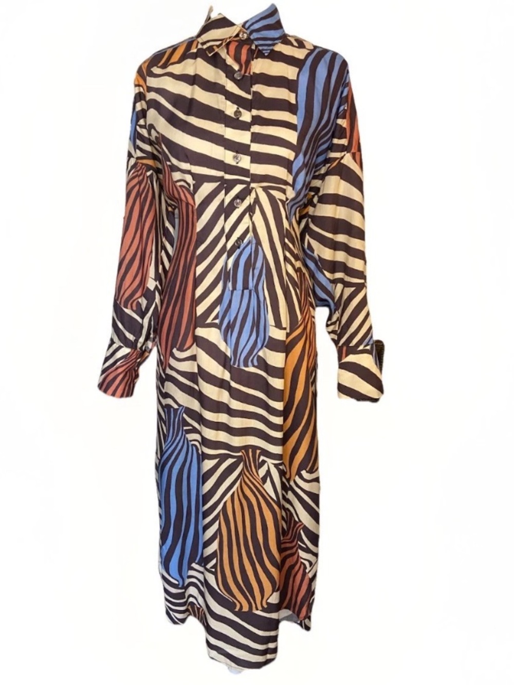 Untitled in Motion Vessel Print Midi Dress